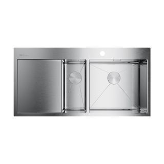 Мойка кухонная Omoikiri Akisame 100-2-IN-R нерж.сталь/нержавеющая сталь